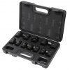Набор головок ударных 12 предметов1/2" (6гр.)(10,12,13-19,21,22,24мм)в кейсе Forsage F-4129-5MPB(пл.. Большой выбор на сайте Трейдимпорт