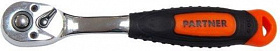 На сайте Трейдимпорт можно недорого купить 3/8" Трещотка с прорезиненной ручкой (72 зуба) Partner PA-80372. 