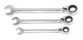 На сайте Трейдимпорт можно недорого купить Ключ комбинированный трещоточный с реверсом 11мм Partner PA-3011R. 